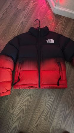 north face puffer Dip dye