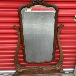 Antique framed mirror