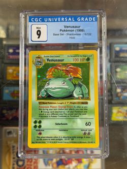 Venusaur Base Set Shadowless CGC 9