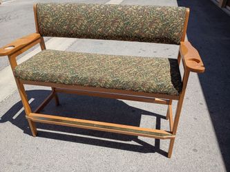 58" Pool Spectators Bench with cupholders