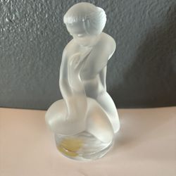 Lalique Vintage Collectible Leda With The Swan Statue 