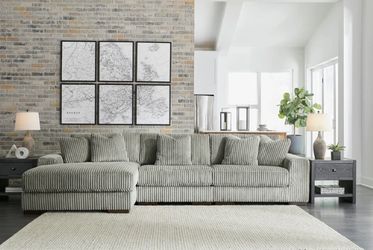 Lindyn Fog 3-Piece LAF Chaise Sectional