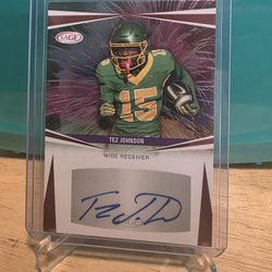 2025 Sage Tez Johnson Auto Tampa Bay Bucs WR!