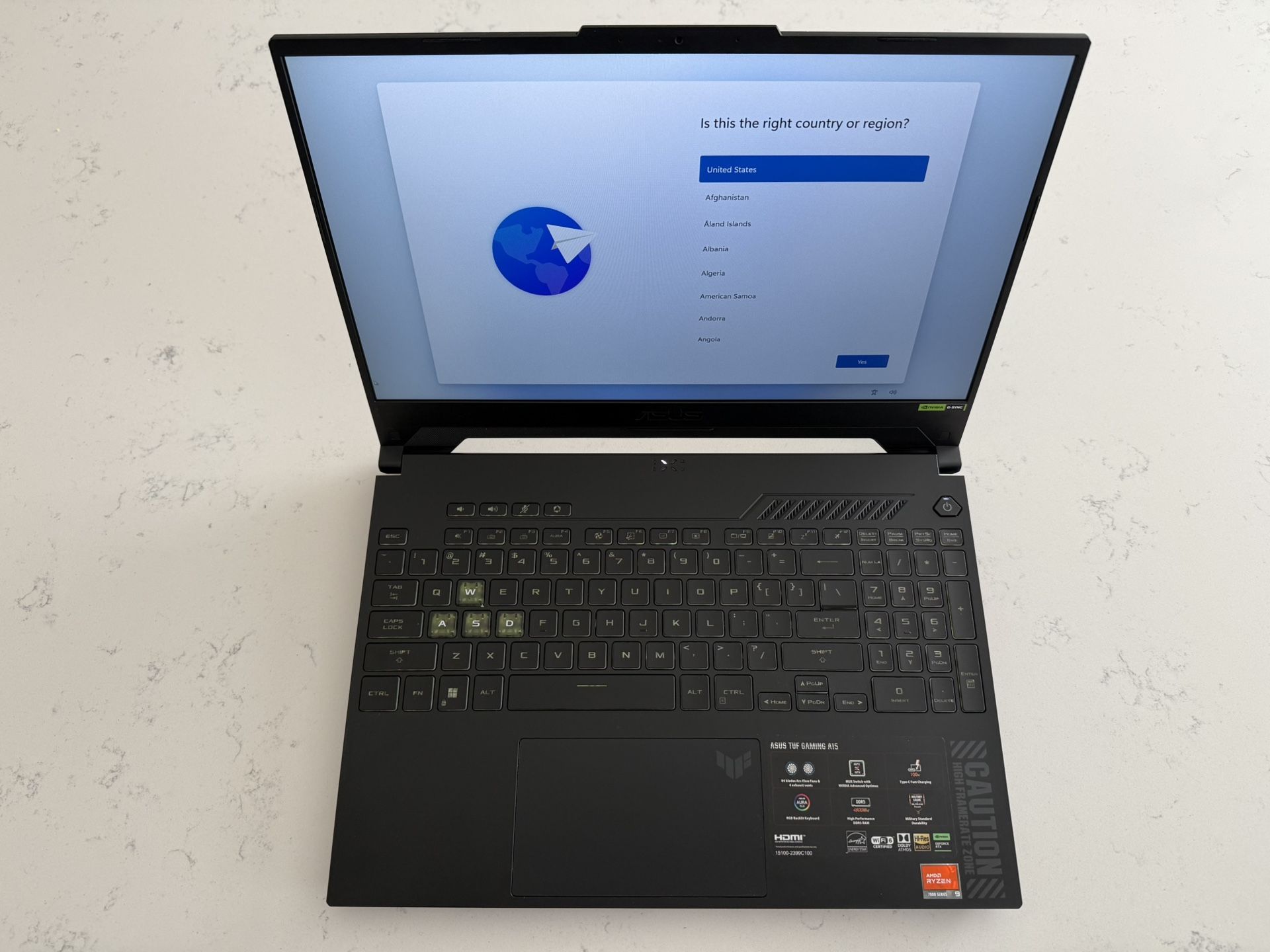 TUFF gaming A15 FA507XV-MS94 15.6” Laptop