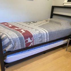 Room & Board Metal Twin Bed Frame Only (no Trundle Bed Available)