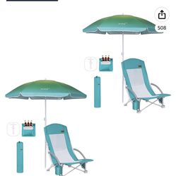 Beach Chair & Umbrella Sets