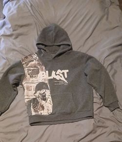 Grey unisex hoodie xs-s