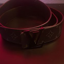 Louis Vuitton Belt   Black/Grey   Size 110/44