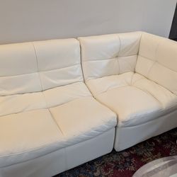 Genuine Italian Leather 4 Piece Sectional