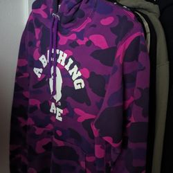 A Bathing Ape Purple Camo Hoodie