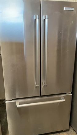 Kitchen Aid 3 Door Stainless Steel Fridge
