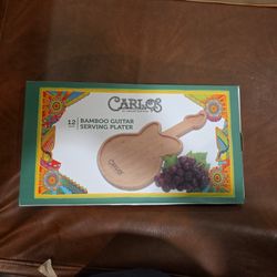 Bamboo Guitar Serving Plater