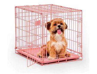 Dog crate pink