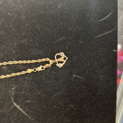 Heart With A Initial On Rope 