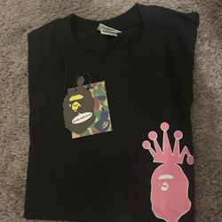 Pink stussy bape tee