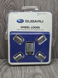 Genuine Subaru B321SFG000 Wheel Locks Lug Nuts Set with Key OEM Anti-Theft
