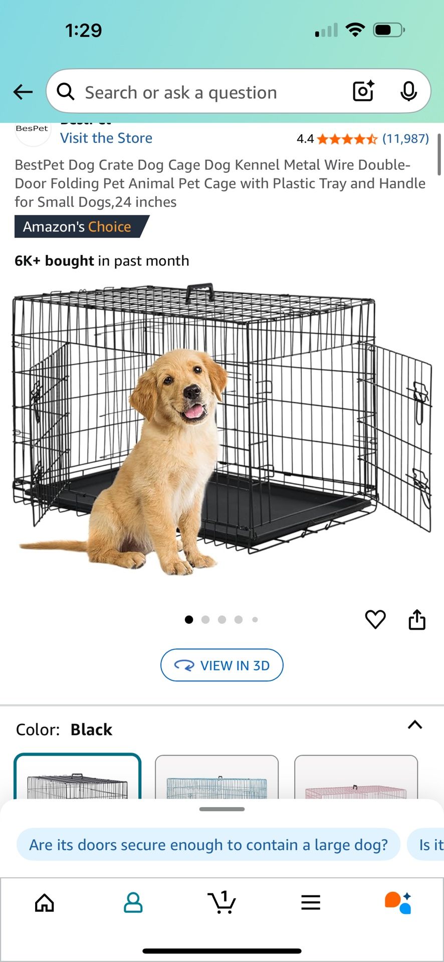 Dog Crate 24inch For Small Dog/cat