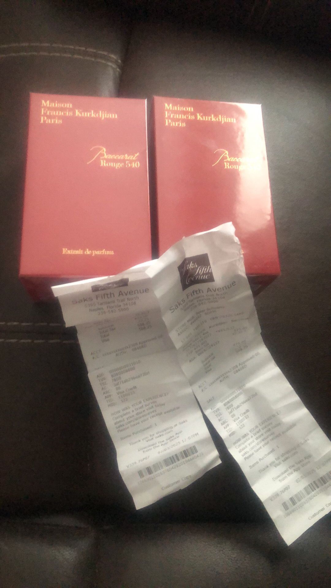 2 Baccarat Perfume