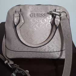 Brand New Lite Pink Metallic GUESS Handbag Purse 