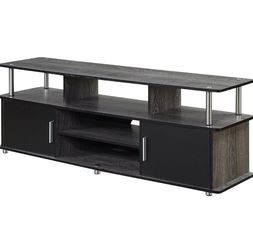 New in Box 60" Monterey TV Stand, Weathered Gray / Black