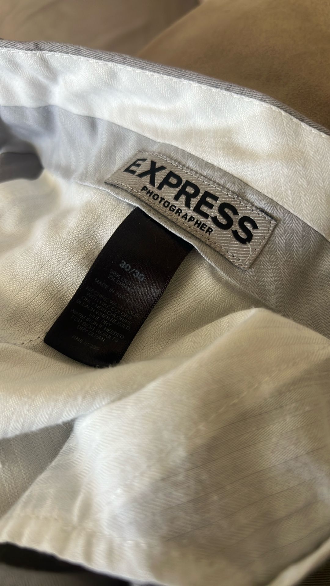 Size 30/30 Men’s Express Photographer Grey Pants