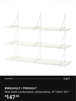 ikea bergshult wall shelf system