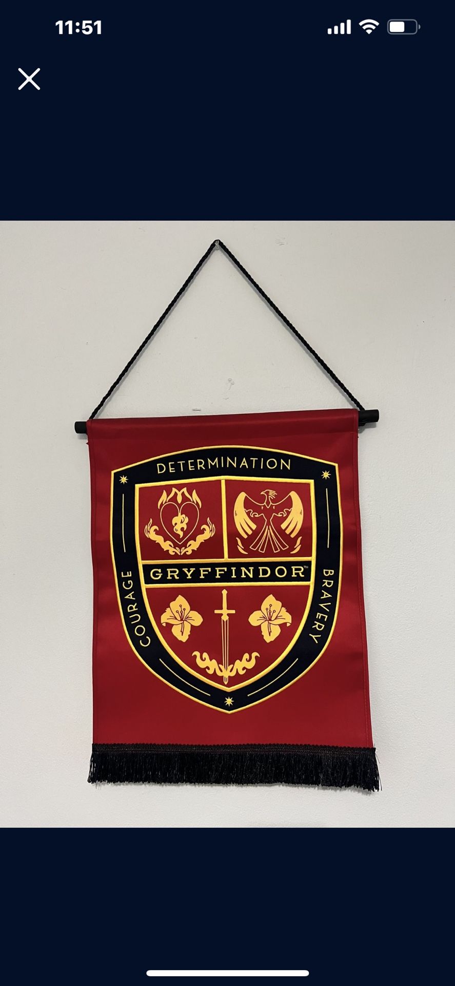 HARRY POTTER GRYFFINDOR WALL SCROLL