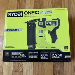RYOBI ONE+ HP 18V 18-Gauge Brushless AirStrike Brad Nailer (Tool Only)