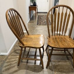 Kitchen Wood Chairs FREE !!