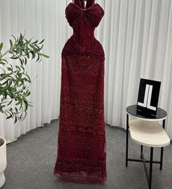 Burgundy, Lace Corset Dress