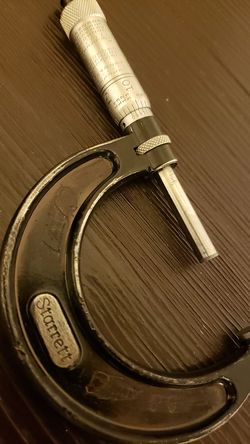 Starrett dial micrometer 1-2"