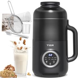 8-in-1 Nut Milk Maker, 40oz Blender Homemade Almond, Oat, Soy, Coconut Milk, Juice & Soup, Electric Bean Milk Machine with Delay Start/Auto-Clean/Boil