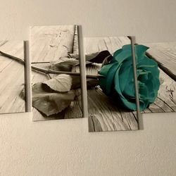 Blue Rose Decor Panels