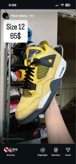 Air Jordan 4 lightning size 12