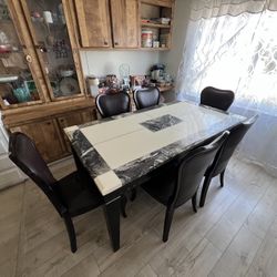 7 Piece Dining Set Granite