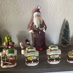 Vintage Ceramic Christmas Train