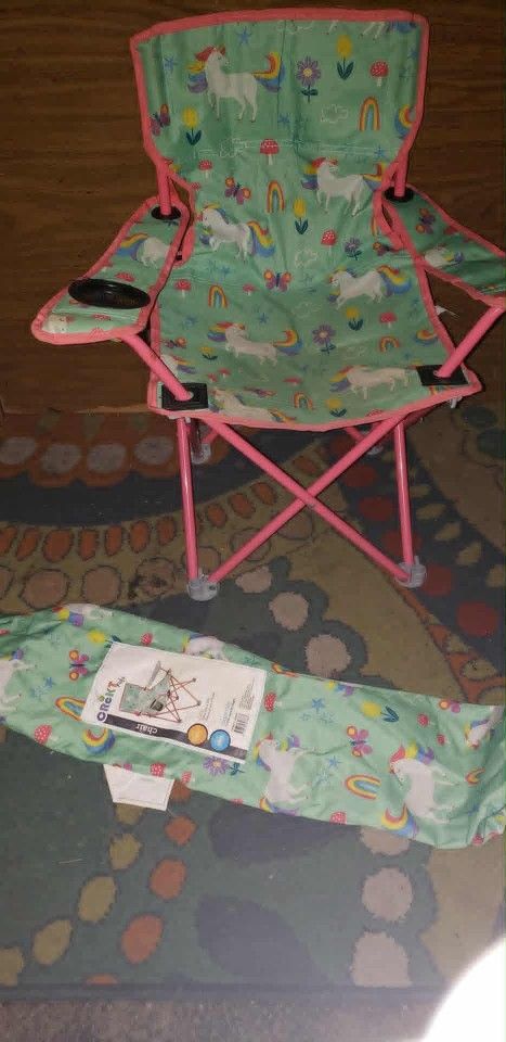 🩷 Unicorn Kids Camping Chair - Still Available