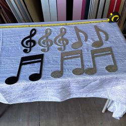 Music Notes Wood Laser Cut 11”tall 