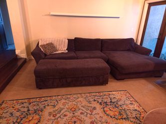Sectional and Storage Ottoman