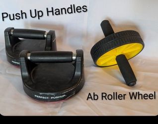 Exercise Push Up Handles -Ab Roller Wheel