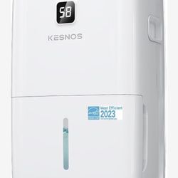 Kesnos 120 Pints Home Dehumidifier Most Efficient 2023 Energy Star For Space Up To 6500 Sq. Ft - Dehumidifier With Drain Hose For Basement, Bathroom -