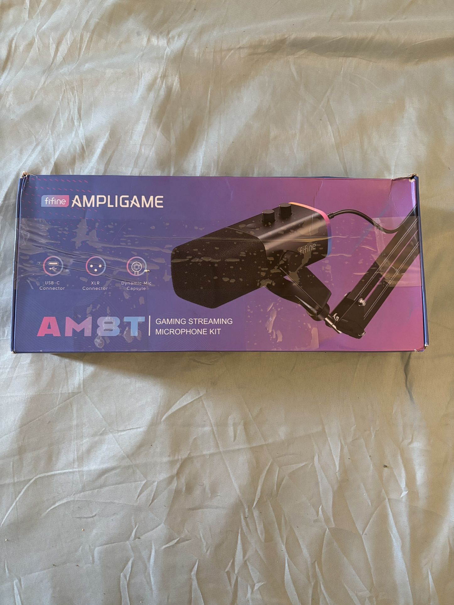 Ampligame FIFINE AM8T Gaming Microphone Kit for Streaming and Podcasting