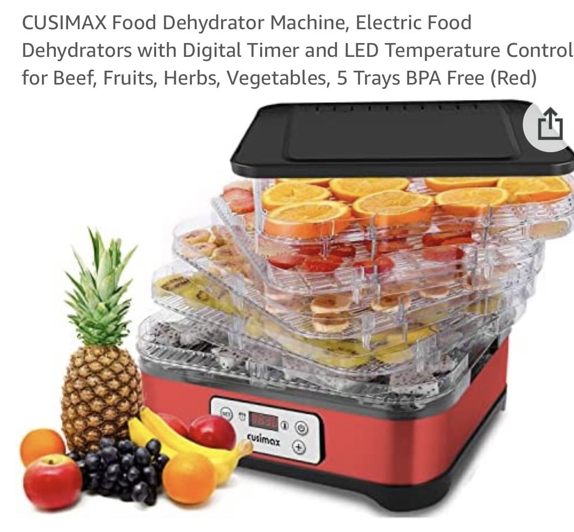 Food Dehydrator Machine, CUSIMAX Electric Dryer Dehydrators for