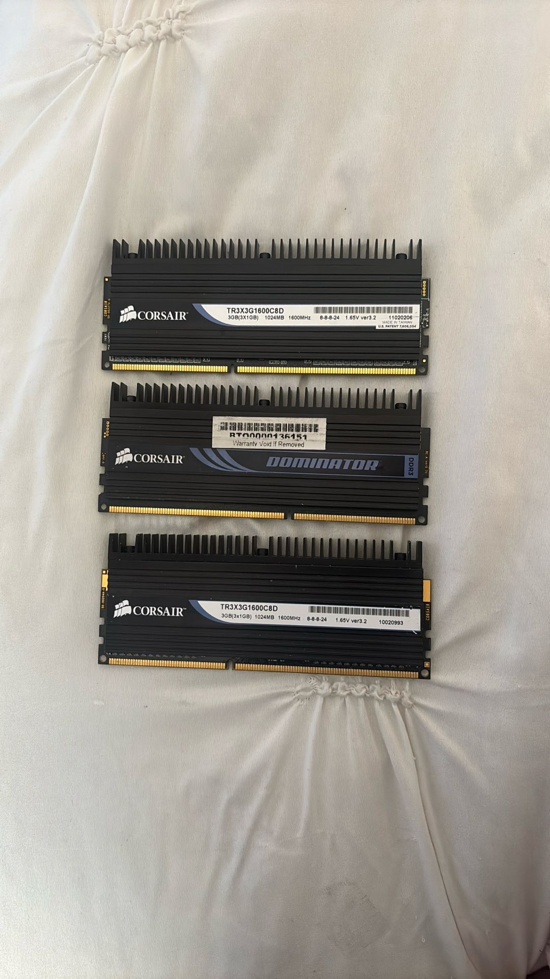 Corsair 9gb Ddr3 (3gb Each)