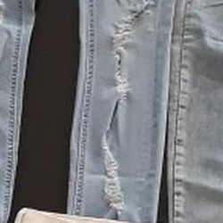 Size 5 - 6 Jeans BUNDLE! Hollister Skirt , + Distressed Jeans , Camo Pants