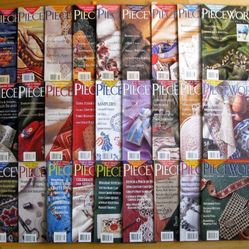 Huge Lot 27 Piecework Magazines - knitting, sewing, embroidery, lace