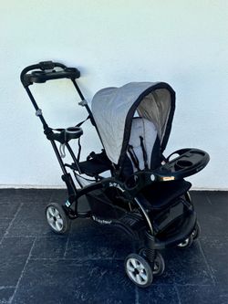 LIKE NEW SIT AND STAND DOUBLE STROLLER