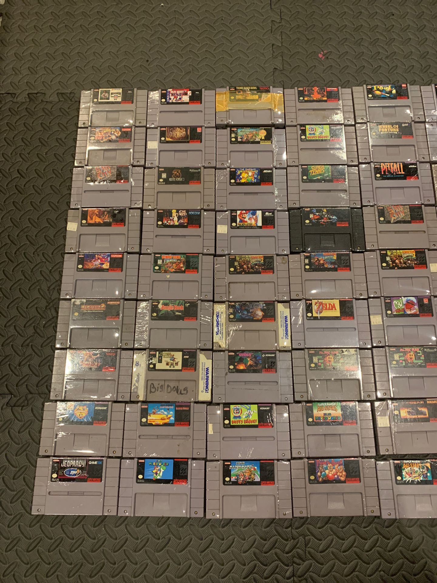 Super Nintendo SNES games 55 total
