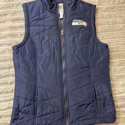 NFL Team Apparel Women Seattle Seahawks Women’s Vest Size S Small Super Bowl XL