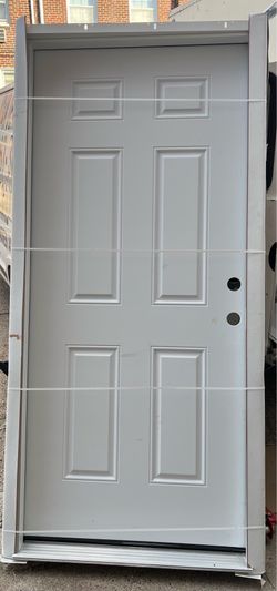 Fire rated metal entry door